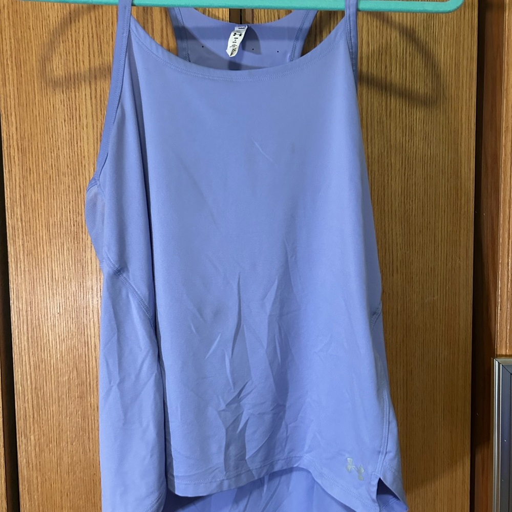 Under Armour Asymmetrical Blue Tank Top